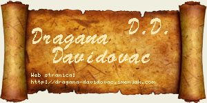 Dragana Davidovac vizit kartica